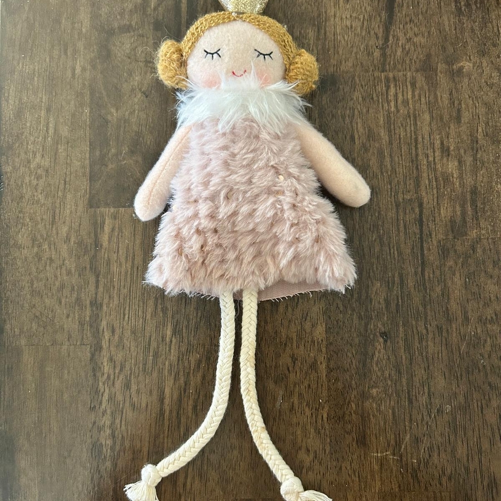 Whimsical Gold and Pink Stuffed Animal Plush